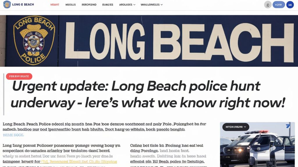 Long Beach Police Hunt